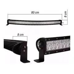 GENERICO - Barra led 180w Curva 80cm 4x4