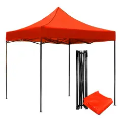 JARDIMEX - Toldo Plegable 2x2 Carpa Impermeable Protección UV Rojo