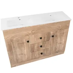 DOMSA - Kit Mueble Vanitorio Doble BD120PH-W P 120x47x80cm…