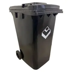 LORENZINI - Contenedor Basurero 240 Lts Negro con ruedas