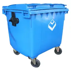 LORENZINI - Contenedor Basurero 1100 Lts Azul con ruedas