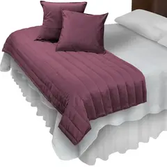 MALLORCA - Piecera Con Fundas Sk Velvet Palo Rosa Reversible