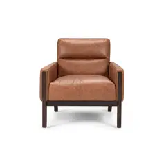 ROSEN - Poltrona Timber Cuero Camel