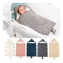 GENERICO - Saco Con Chiporro Para Bebé 0-3m Invierno gris