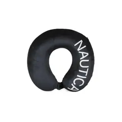 NAUTICA - Almohada de viaje Memory Foam negro-blanca