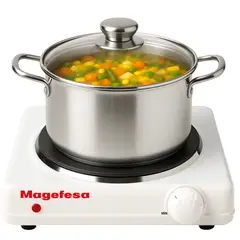 MAGEFESA - Cocina Electrica Dinamic Inox Single MGF8012 1500w