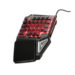 TRUST - Teclado de Una Mano Anti-Ghosting Full Rgb Gxt 888 Assa