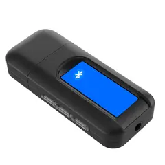 TECNOLAB - Transmisor y Receptor Bluetooth Audio y Datos RX-TX BT 5.0 Pant LCD