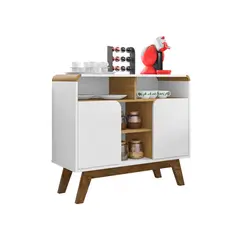 HOGA - Aparador Buffet Berilo Blanco Canela