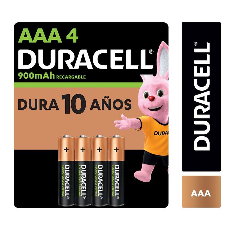 BLISTER PILAS RECARGABLES AAA X4 900MAH