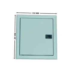 GENERICO - TABLERO METALICO EMBUTIDO 18 MODULOS (275X245X88MM) IP41 RAL7032
