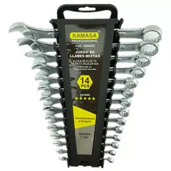 KAMASA - Juego De Llaves Punta De Corona 14 Piezas Km6455