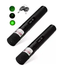 GENERICO - Pack x2 Puntero Astronómico Verde Batería 10000 Mw