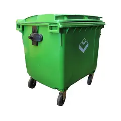 LORENZINI - Contenedor Basurero 1100 Lts Verde con ruedas