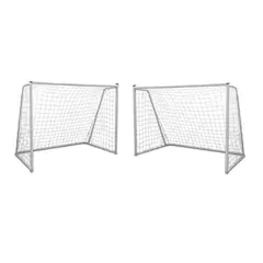 AUCKLAND OUTDOOR - Pack 2 Arcos Futbol Metalico Fierro Niño Red 200x150 cm