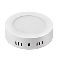 MEGABRIGHT - Panel Led Sobrepuesto Redondo 6w LUZ CALIDA