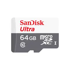 SANDISK - Tarjeta MicroSD 64GB Ultra XC Clase 10Adaptador SD