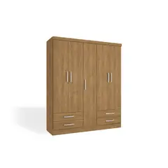 YARDAS - Closet Antonia Nogal 5 Puertas 4 Cajones