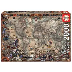 EDUCA - 18008 PUZZLE 2000 PIEZAS MAPA DE PIRATAS FSC ( R )
