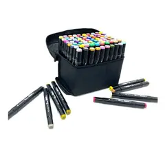 OEM - MARCADORES PLUMONES DOBLE PUNTA 80 COLORES