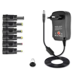 UTEK - Eliminador de Pilas 12V/2A Regulable + Plug Universales CH24