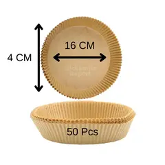 GENERICO - Revestimiento De Papel Desechable Para Freidora De Aire 16cm