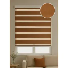 CLEMS CORTINAS - Cortina Roller Duo 090X160 Madera