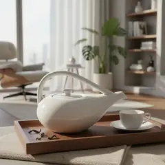 BRIC - Tetera Blanca de Porcelana