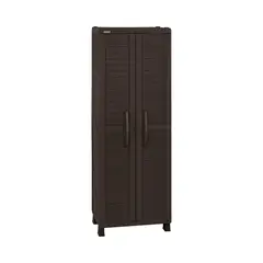 RIMAX - Armario Multiuso Plastico Cafe 189x65x45 Cm Baru
