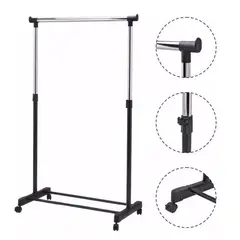 LUMAX - Perchero Simple Portatil y Extensible Con Ruedas