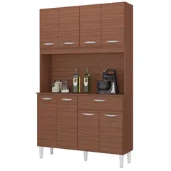 TAHUARI - Mueble de cocina Cassia 8 puertas capuchino