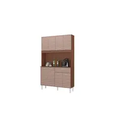 TAHUARI - Mueble de cocina Cassia 8 puertas capuchino/almendra