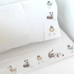 MARGARITA SCHEEL BY CASA ALVARINHO - Juego de Sábanas Transición Robots