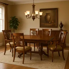 MSA MUEBLES SANTA ANA - Juego de Comedor 4 Sillas + 2 Sitiales London