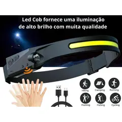 GENERICO - Linterna Frontal Led Brillante Luz Camping Lampara De Cabeza