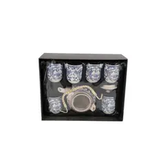 HOMEWELL - Set de tetera diseño azul 7pcs