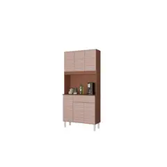 TAHUARI - Mueble de cocina Cassia 6 puertas capuchino/almendra