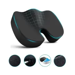 ELECTROMOVIL - Cojín Coxis Ortopédico Ergonómico PREMIUM Memory Foam Alta Densidad