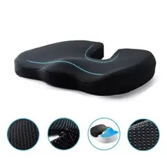 GENERICO - Cojín Coxis Ortopédico Ergonómico PREMIUM Memory Foam Alta Densidad