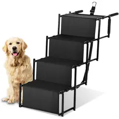 LERNEN - Escalera Para Perros Y Mascotas De 4 Peldaños - Resistente