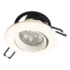 BP - Foco Embutido Basculante Negro Led La Concept C/driver - Blanco