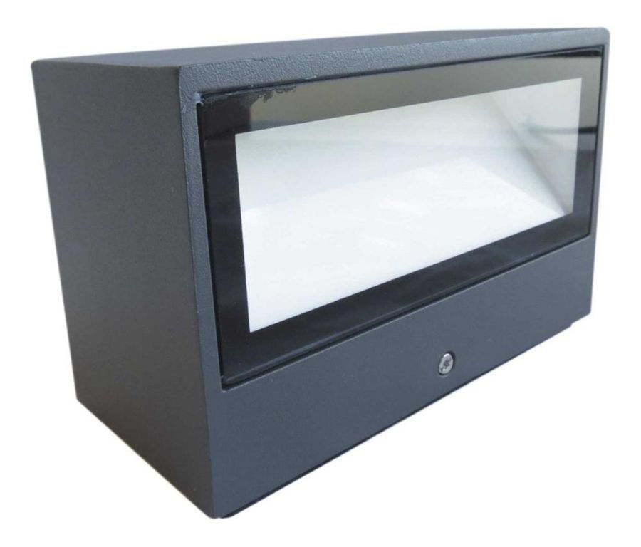 Aplique Led 9w Luz Cálida Grafito