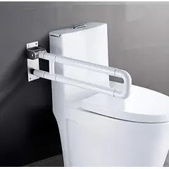 AIZO - Barra Reforzado Inoxidable Baño Plegable Para Discapacitados