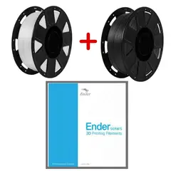 ENDER - Pack Filamento 3D PLA Negro Blanco 1kg - Filamentos