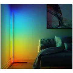 GENERICO - Lámpara De Pie Led Rgb Premium Esquina Multicolor