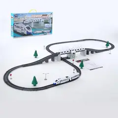 ANSALDO - Pista Tren Bala A Pilas De 366 Cms De Largo De 31 Piezas