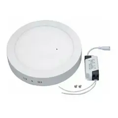 GENERICO - X10 Foco Panel Plafón Led 18w Sobrepuesto Redondo Luz Frio / 003027