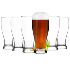ALLEGRA - Set 6 Vasos Cerveceros Cerveza 340ml Bucarest