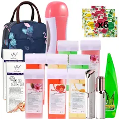 GENERICO - Kit Depilacion Roll ON Ceras Bandas Maquina Gel