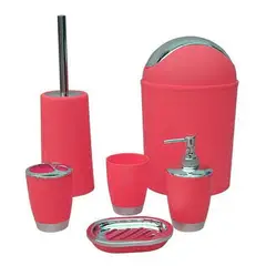 WAKESHOME - Set de Accesorios Para Baño 6 pzs Decoracion Hogar